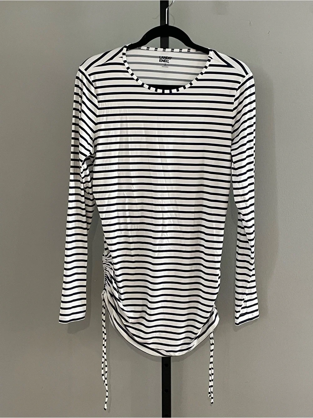Lands' End Womens Adjustable Swim Tee Tunic Rash Guard Size Medium